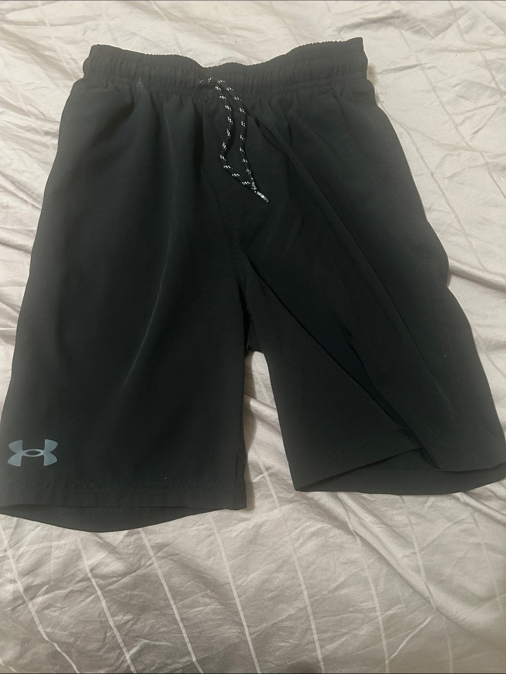 Under Armour Black Kids' Athletic Shorts with Reflective Logo